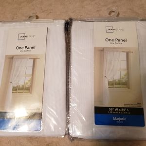 Sheer white curtains
